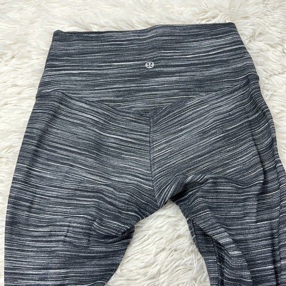 Lululemon Align Pant II 25" Mini Space Dye Herringbone Heathered Black White - Picture 4 of 6